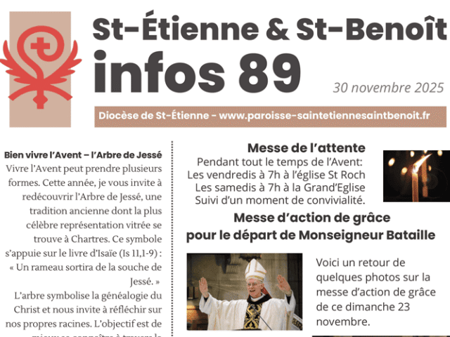 Bulletin Paroissial du 30 novembre 2025 – n°89