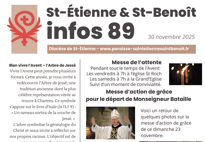 Lire la suite à propos de l’article Bulletin Paroissial du 30 novembre 2025 – n°89