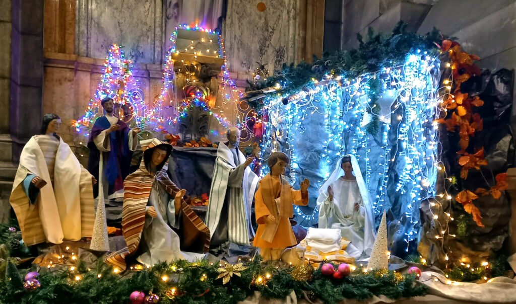 l'Enfant Jésus à la crèche