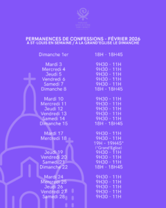 Confessions – Février 2026