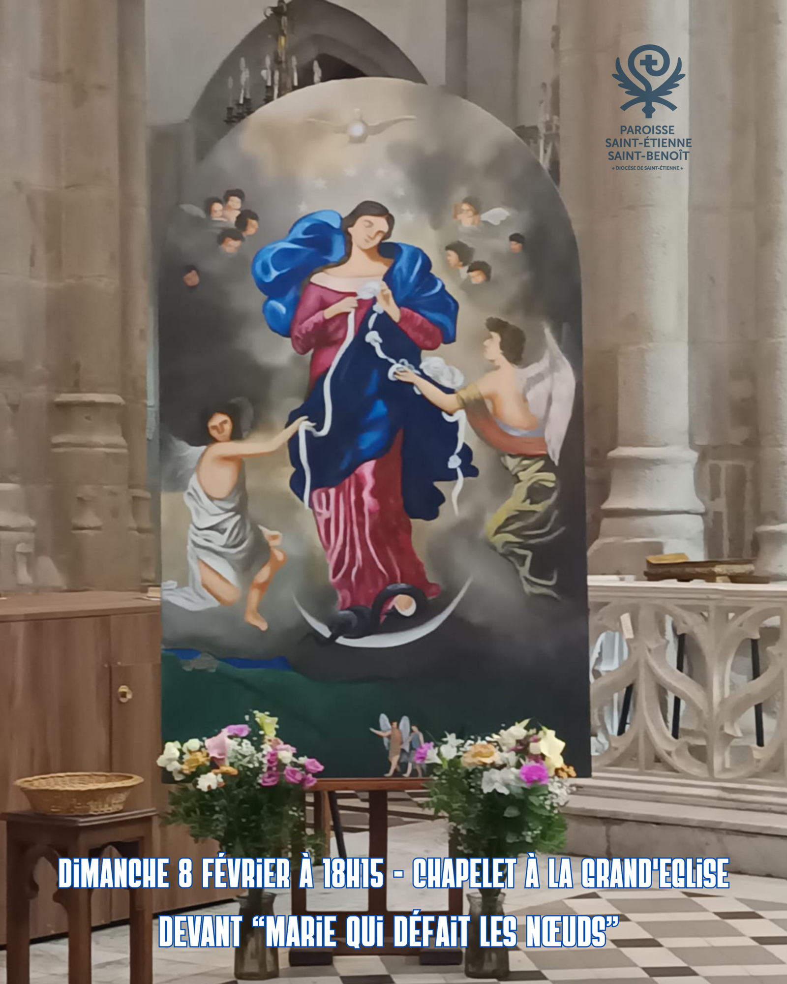 Lire la suite à propos de l’article Chapelet devant Marie qui défait les nœuds