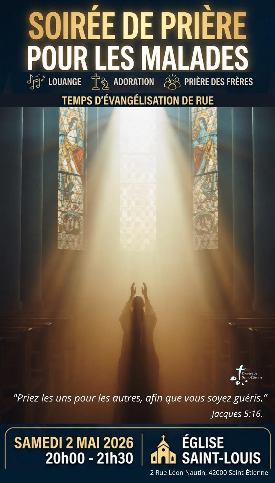Lire la suite à propos de l’article Soirée de Prière pour les Malades
