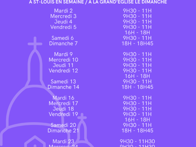 Confession – Juin 2026