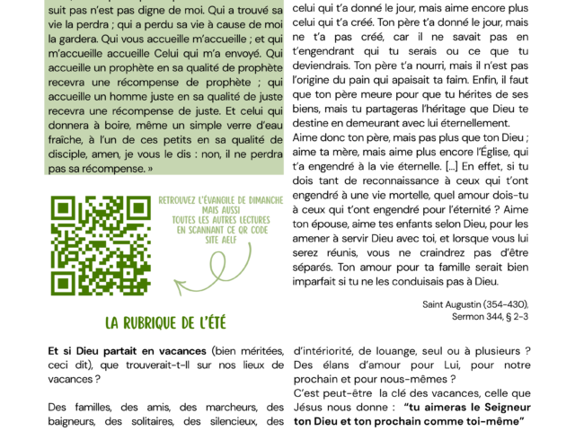 Bulletin du 28 Juin au 30 Août 2026