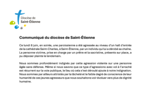 Communiqué du diocèse de Saint-Étienne