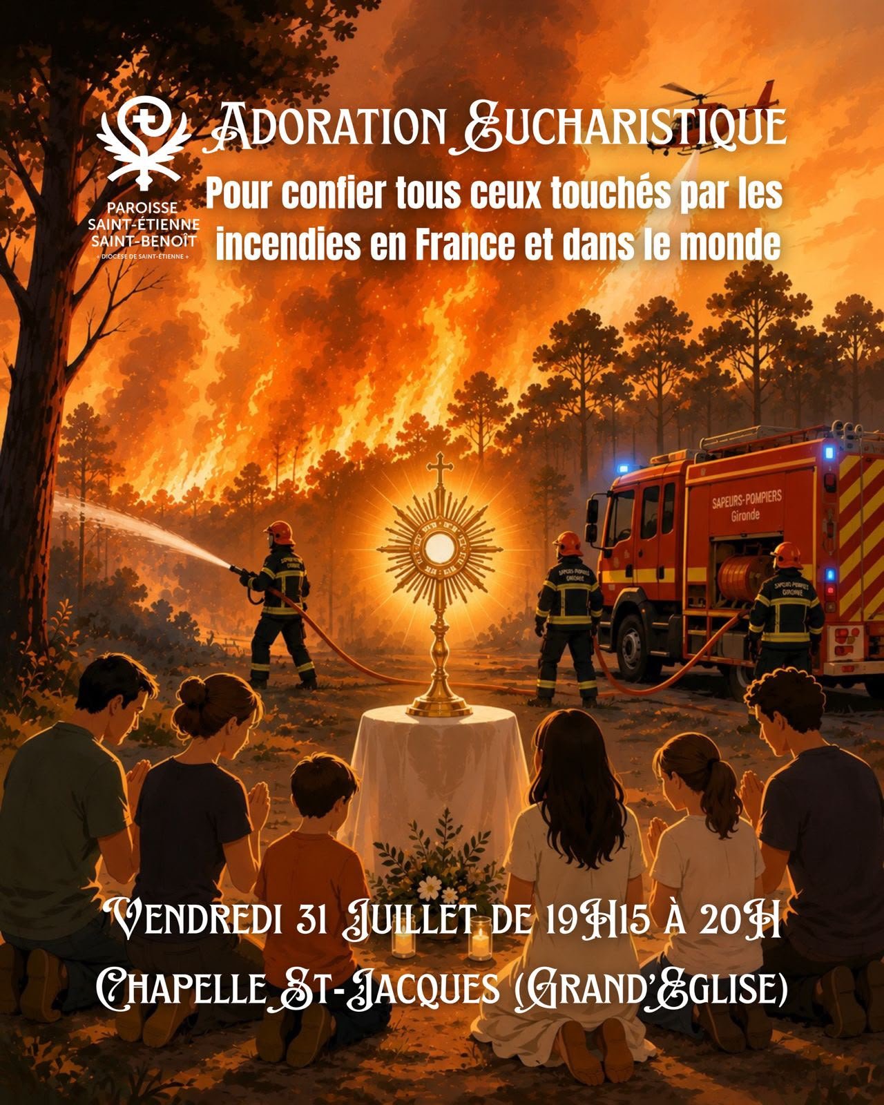 Lire la suite à propos de l’article Adoration Eucharistique – Vendredi 31 juillet
