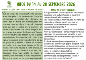 Infos du 14 Septembre au 20 Septembre 2026