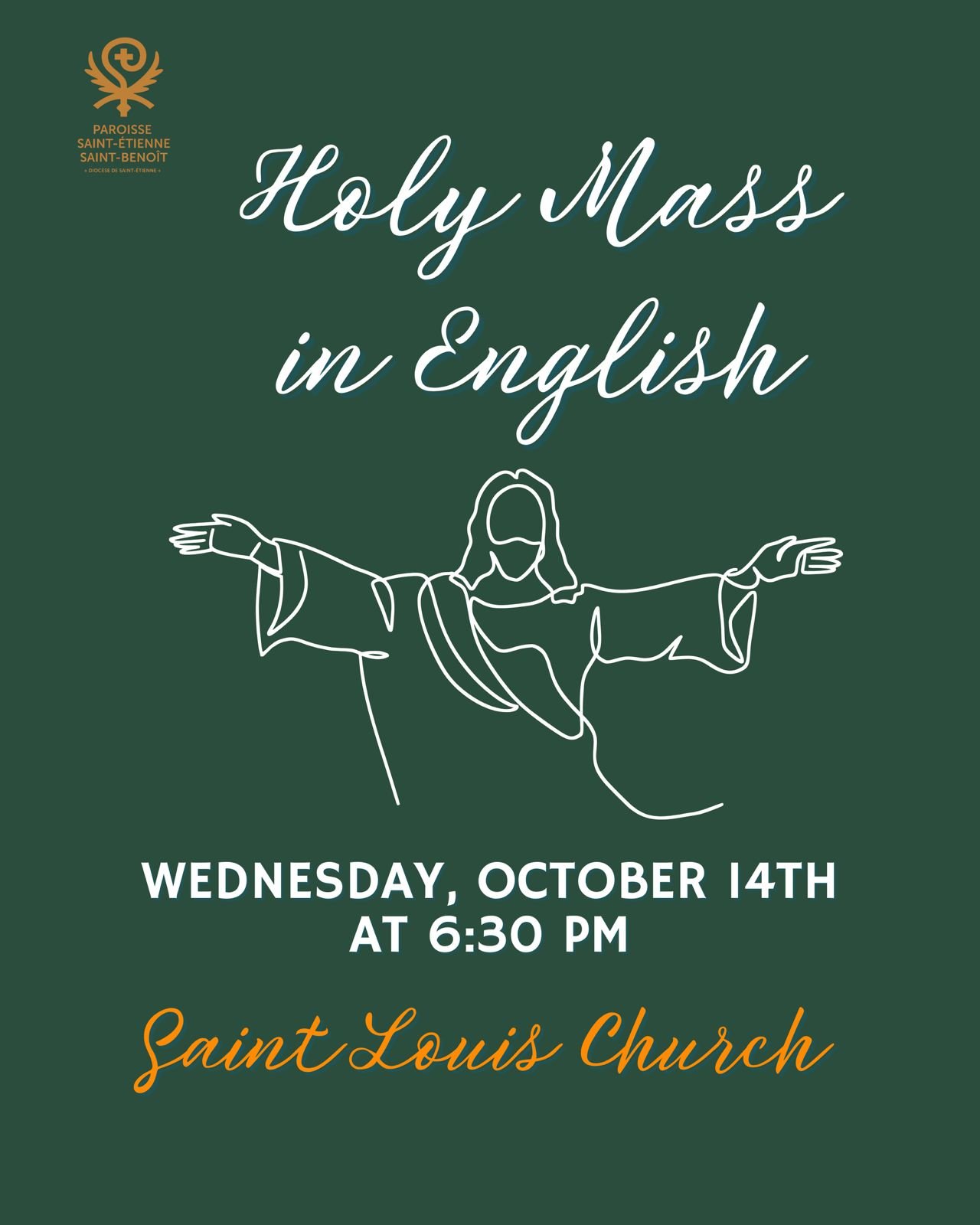 Lire la suite à propos de l’article Holy Mass in English
